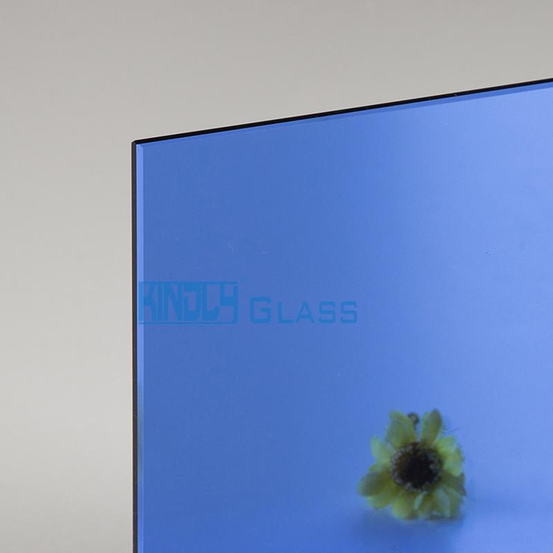 Espejo de vidrio tintado azul de 4-8 mm